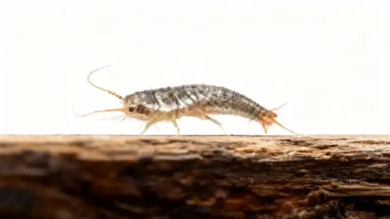 Un pesciolino d'argento su una superficie di legno in primo piano.